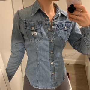 *Vintage* Calvin Klein Denim Western style top